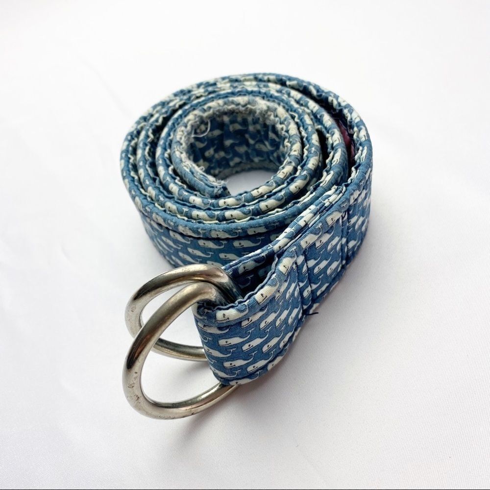 Vineyard Vines Women’s D-Ring Whale Belt Size Small